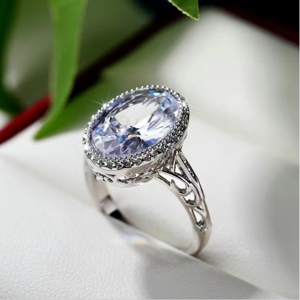 New S925 Sterling Silver Handmade Tanzanite Zoisite Crystal Celtic Floral Ring - Picture 14 of 16